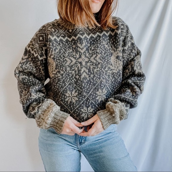 Woolrich Sweaters - WOOLRICH | Vintage Wool Neutral Winter Thick Knit Grandpa Sweater Sz M